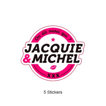 Pack 5 stickers J&M n°1