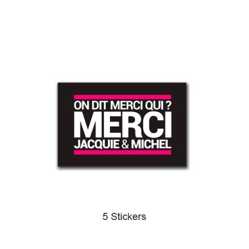 Pack 5 stickers J&M n°4