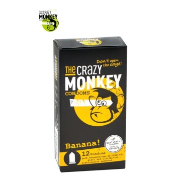 12 Préservatifs Crazy Monkey Banane
