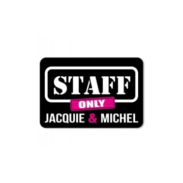 Plaque de porte J&M Staff