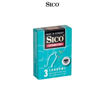 3 préservatifs Sico SPERMICIDE