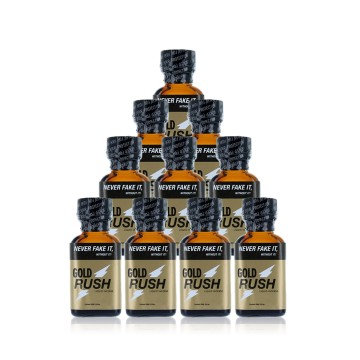 Pack 10 poppers Gold Rush 24 ml