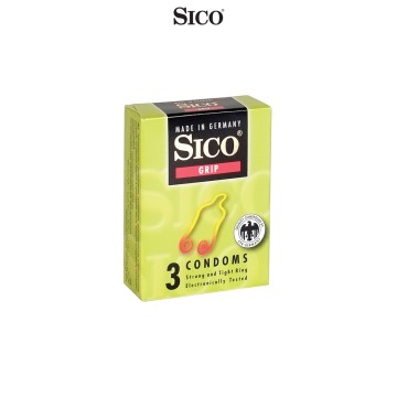 3 préservatifs Sico GRIP