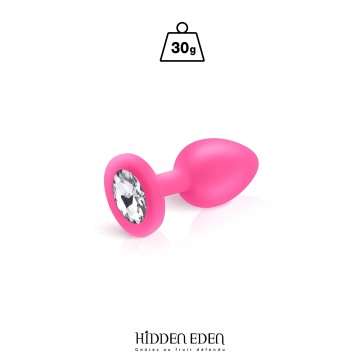 Plug bijou silicone rose S - Hidden Eden
