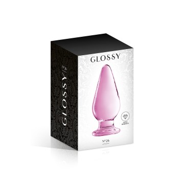 Plug anal verre Glossy Toys n° 26 Pink