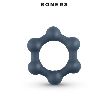 Cockring Hexagonal avec billes en acier - Boners