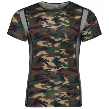 Tee Shirt Camouflage et Tulle - M
